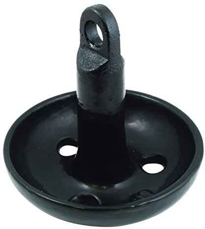 attwood Pilzanker aus Gusseisen, 3,6 kg, schwarz | Haltekraft mit breiter Basis, PVC-beschichtete Oberfläche, Stahlauge, Schlamm und Unkraut, Festmachergriff