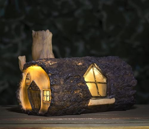 Garden Mile Solaire Allumer Féériques Lampes Champignon Vénéneux Nain de Jardin Maison Arbre avec Lumières LED Enchanteur D'extérieur Ornements