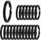 UOOOM Lot de 20 Anneaux Porte-clés en Métal, Diamètre 30 mm