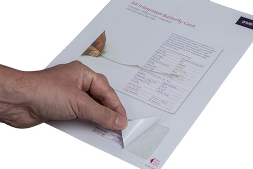 Xerox Integrierte Butterfly-Card 007R91290 - doppelseitige Mitgliedskarte auf A4 Bogen zum selbst drucken - 86 x 54 mm - 500 Blatt - Weiß