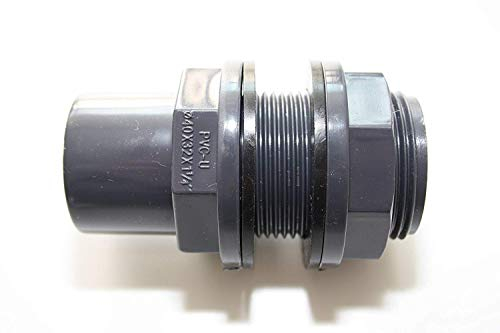 Raccord PVC U 32 mm 40 x 32 x 1 1/4 avec manchon adhésif et filetage extérieur/filtre étang