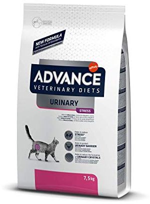 Advance Veterinary Diets Urinary Stress, Pienso para Gatos para la Protección de las vías urinarias, 7,5kg