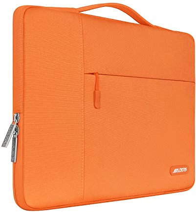 MOSISO Laptop Case 16 inch, 15-15.6 inch Laptop Sleeve with Handle Compatible with MacBook Pro 16 inch, HP, Acer, Dell, Lenovo, ASUS Notebook, Polyester Multifunctional Computer Bag, Orange