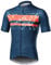 BERGRISAR Kurzarm Fahrradtrikot Herren Radtrikot mit Reißverschluss Taschen Trikots für MTB Mountainbike, Dunkelblau, Groß
