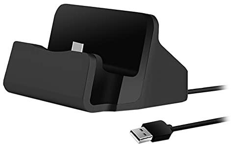 P59CS USB 3.1 Typ C Dockingstation mit 1m Kabel – Schnelles Ladegerät und Ladestation für Handy, USB-C Docking Station