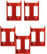StealthMounts Supports de batterie pour Hilti 22 V | Supports de batterie sans fil pour outils électriques Hilti 22 V | Lot de 5 | Organiseurs de batterie orange