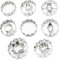 6Pcs Moldes para Galletas Infantiles Cortador de Galletas Acero Inoxidable Galletas Cortador para Fiesta Galletas