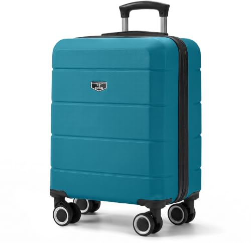 LUGG Travel Suitcase - Jetset 15 Lightweight Travel Cabin Bag, Water Resistant, Strong & Lightweight with Secure TSA Lock, Smooth 360° Wheels, Internal Pockets - Airline Approved (45x33x20cm)