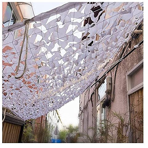 QIANMEI Tarnnetz Camouflage Netz Verstärktes Tarnnetz for Die Jagd Schießen Dekor |Schneetarnungs-Abdeckung Hof-Garten-Schattennetz, for Zelt-Schatten-Dach-Dekoration (Size : 2 * 3M(6.6 * 9.8ft))
