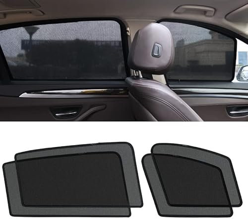 PROEI Auto Seitenfenster Sonnenschutz für VW Sharan Jetta Teramont ID.4 ID.6, Magnetischer Front Heck Seitenscheibe Visier Faltbare Sonnenblende Zubehör,4 Sides