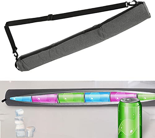 Kühltasche für Dosen │ grau │Dosenkühler T80cm Tragegurt verstellbar │ isoliert