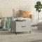 Credenza Con Cassetti, Mobili per il soggiorno, Tavolino da Salotto, Robusto e durevole, Adatto per Camera da letto, soggiorno, salotto, ufficio, studio Gambe in Metallo Grigio Cemento 50x50x40 cm