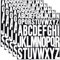 5 Sheet Capital Letter Stickers, 1 Inch 2 Inch Waterproof Vinyl Alphabet Stickers Self Adhesive Letters Stick On Letters for Crafts DIY Poster Window Mailboxes (White)