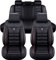 ZIROXI Auto Sitzbezüge für Nissan Qashqai J11 2016-2020 5-Sitze PU Leder Vorne und Hinten Autositzbezüge Zubehör,Black-Red-Standard_Set