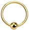 Taffstyle Piercing Ring Septum Tragus Helix Ohr Nase Lippe Nasenpiercing Nasenring Ohrpiercing Intimpiercing 14 Karat Echt 585er Gold Universal BCR Bead Nasen Intim Gelbgold 1,2mm x 12mm x 3mm