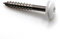 Vis pour panneaux de façade 4,8x38 mm RAL 9016 blanc signalisation avec rondelle nylon Inox A2 par 50