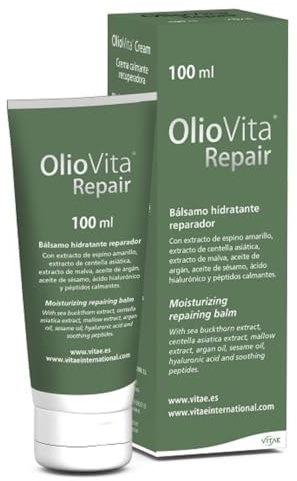 Oliovita Repair 100 ml, reparierender Feuchtigkeitsbalsam, feuchtigkeitsspendend, regenerierend und heilend, extrem trockene Haut, atopische Haut