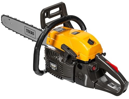 TEXAS TS 5620 Benzinkettensäge (Motorsäge mit 2500 Watt Leistung, 50cm Schwertlänge)