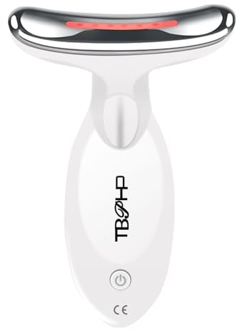 TBPHP massaggiatore viso elettrico e Collo Per La Cura Della di Bellezza,massaggio viso dispositivo,Massager viso Ricaricabile USB portatile