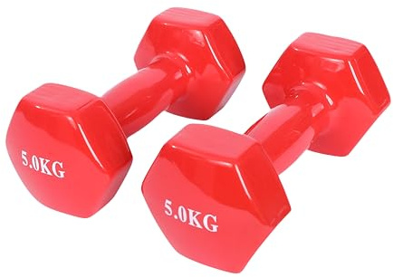 Endless Pair of Vinyl Coated Fixed Dumbbell for Gym Exercises | Material : Iron with Vinyl Coat | Weights for Women and Men