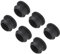 QUARKZMAN Bouchon de Trou Silicone à Verrouillage à Pression 6 Pcs 18mm de Diamètre Cache Trou Rond de Panneau Caoutchouc pour Cloisons Caoutchouc Cuisine, Bouchons d'Étanchéité, Noir