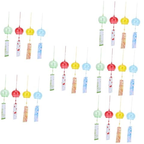 Sosoport Pièces Carillons Éoliens en Verre Carillon Gothique Cloches à Vent Suspendues De Jardin Carillons Éoliens Uniques Carillons à L'extérieur Cloche à Vent Suspendue Feng Un Verre