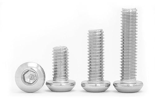 10 pièces UNC 1/4-20 US Standard filetage grossier 304 A2 acier inoxydable hexagonale six pans creux bouton tête ronde boulon vis(3/8)