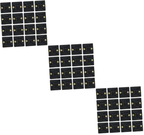 Uonlytech 300pcs Adhesive Cable Clips for Desk Cable Management Zip Tie Mounts Tie Base