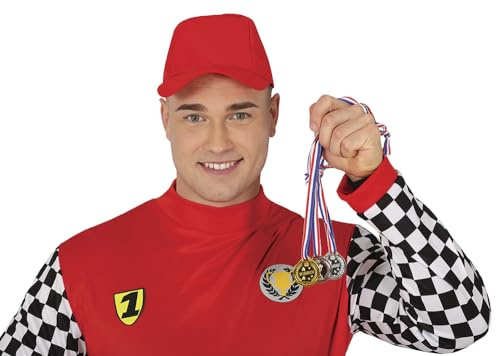 FIESTAS GUIRCA | Set mit 3 Sportmedaillen in Gold, Silber und Bronze (4 cm) – Auszeichnungen für Partys und Sportfeiern – ideal für Wettbewerbe und Veranstaltungen – Dekorationszubehör – mehrfarbig