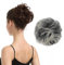 BARSDAR Menschliches Haar Bun, Echtes Menschliches Haar Dutt Haarteil Extensions für Frauen Graue Haar Dutt Haarteile Echtes Haargummi Graue Messy Bun Haarteile Updo Chignons Täglich - Grau Gemischt