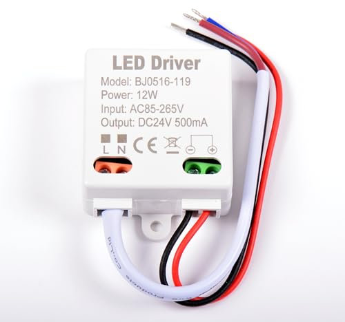 AFTERTECH Micro Netzteil LED Trafo 24 V 12 W 24 Volt 500 mA Konstantspannung in 220 V B4C12