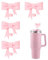 VARKAGE 4 Stück Silikon Strohhalm Abdeckung für Stanley Cup, 10mm, Rosa, Wiederverwendbar
