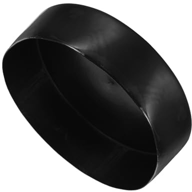 QUARKZMAN 200mm(7 7/8) Gummikappen, runde Vinyl-Steckkappen aus Kunststoff für Rohre, Zäune, Pfosten, Möbel, Geländer, Schwarz