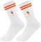 HUKUMA Bestickte Aperol Spritz Socken,Lustige Sportsocken,Aperol Kostüm Accessoires,Tennissocken Damen,Atmungsaktive Sportsocken Tennissocken Crew Socken,Geschenk für Lillet-Liebhaber, Freundin