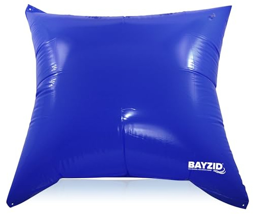 7 x Höfer Chemie Pool Winter Luftkissen – Robustes Poolkissen für Winterabdeckung – Frostschutz, Wasserablauf & Schutz vor Schmutz – Wiederverwendbar – 2 mm stark - 122 x 122 x 55 cm