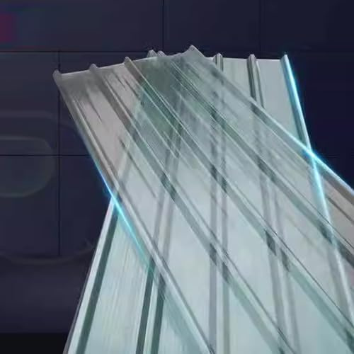 Tuiles isolantes, plaques de toiture transparentes Panneau de toit en fibre verre transparent 2 mm, paquet plusieurs quantités, tailles(14 Pcs,0.9x1.4m/35x55in)