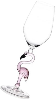 Toyvian Verre à Vin Flamant Rose Verre Dépoli Rose Design Élégant Et Résistant Pour Fête Bar Et Cadeau Original