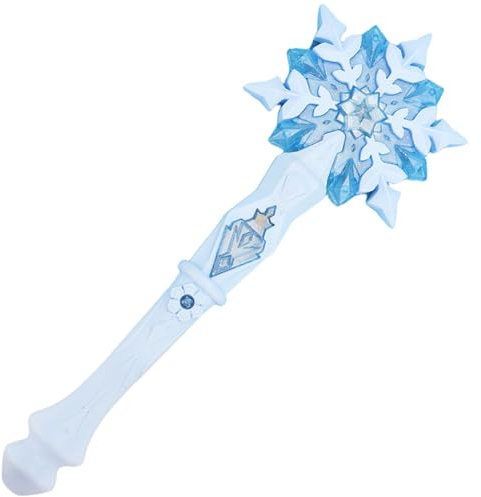 Baguette Lumineuse Princesse LED en Forme de Flocon de Neige, bâton Lumineux 12, 6 Pouces pour fête dans Un Parc Glace, Cosplay, Bleu, sans Batterie