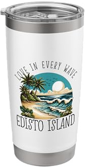 Love in Every Wave - Edisto Island Stainless Steel Insulated Tumbler
