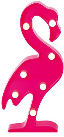 Global Gizmos Free Standing Marquee LED Pink Flamingo