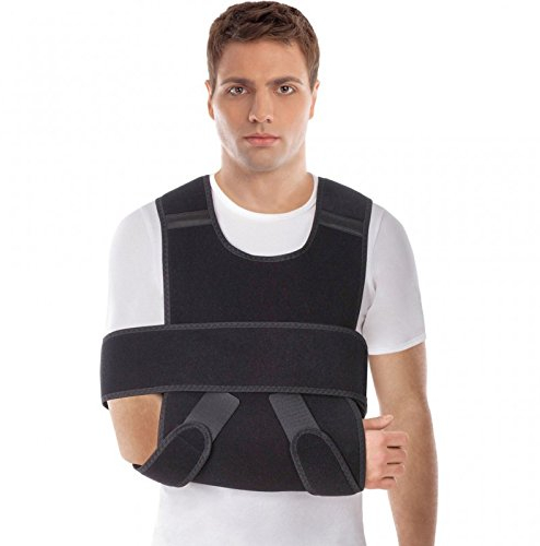 Arm-Tragetuch-Schulter-Wegfahrsperre Desault's Bandage Armschlinge Schulter, Einstellbar Kinder Medizinische Rotator Manschettenstützbandage für Brüche, Zerrungen und Risse Medium