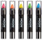 Moon Glow - Neon UV Glitter Face Paint Stick / Body Crayon makeup for the Face & Body - Glows brightly under UV lighting (Set of 5)