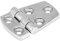 KIMISS Bisagra de puerta de acero inoxidable para puerta de barco y cubierta marina (57 x 38 mm), color plateado Bisagra marina de acero inoxidable
