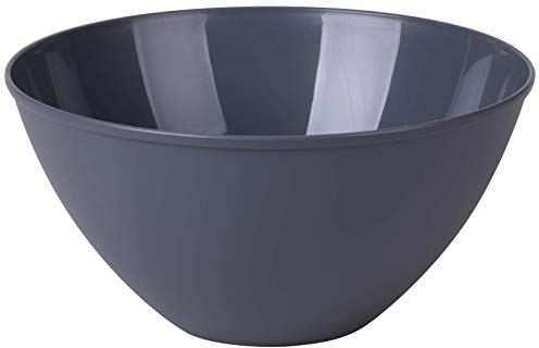 Large 4.5 Litre Plastic Mixing Bowls. in Red Colour Taupe Or Grey Bowls (Grey)