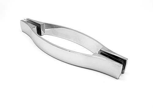 Pair of Chrome Shower Door Handles | 145mm Hole Centres | 200mm Long | Suitable for Shower Enclosures | HAND021