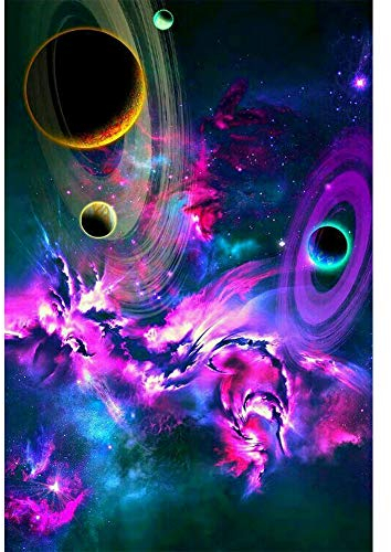 5D Diamond Painting Diamant Malerei Painting Bilder, Wowdecor Galaxis Universum Planet Full Set Groß DIY Diamant Gemälde Malen Nach Zahlen