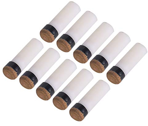 Alomejor 10PCS Snooker Pool Queue Tip Ersatz Größe Queue Tips Kein Kleber Werkzeug Erforderlich(10mm)