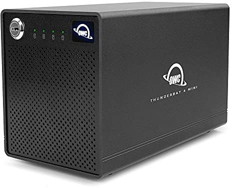 OWC ThunderBay 4 mini・HDD-Gehäuse・2.5・SATA・Serial ATA II・Serial ATA III・40 Gbit/s・USB Anschluss・Schwarz (OWCTB3QMSR08T5)