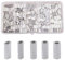 SHADDOCK Single Crimp Sleeves Kit Aluminum Barrel Crimp Sleeves, Fishing Crimping Tool Wire Rope Connector Fishing Tackle for Leader Rigging (350pcs/box)