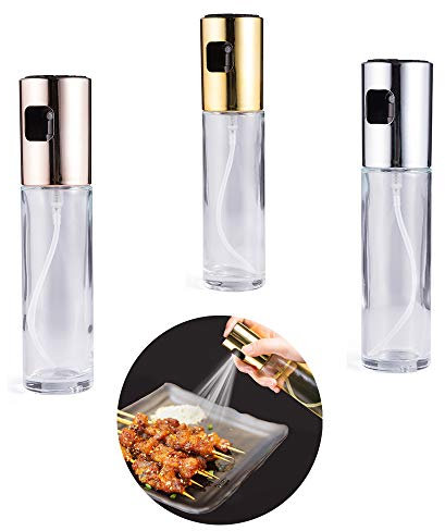 3 bottiglie di olio di tipo push-type tre colori bottiglia di olio barbecue spray bottiglia di vetro per barbecue bottiglia di olio spray bottiglia di olio spray bottiglia di olio bottiglia spray